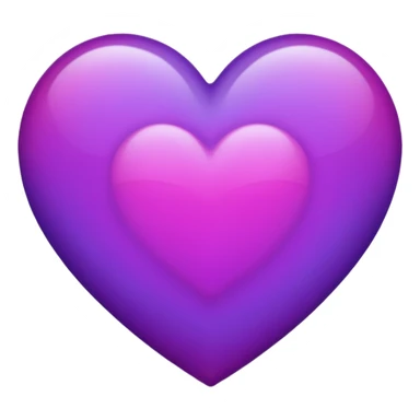 purple heart with a gradient sticker