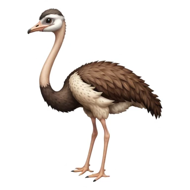 High resolution of   realistic full body ostrich without distorted , no extra hybrid sticker