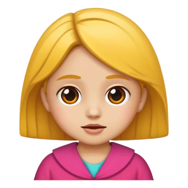 Niña orando sticker