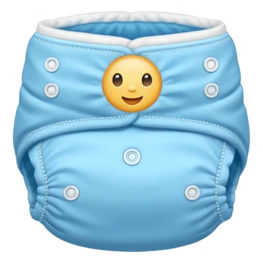 baby diaper blue inside sticker