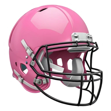 Pink football helmet sticker