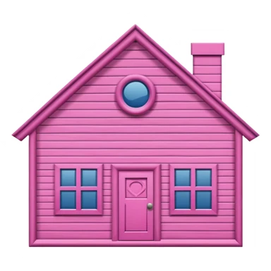 home sign  with lines pink sticker