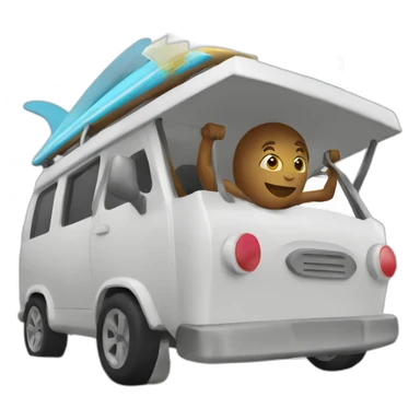 working from home and going surfing sticker