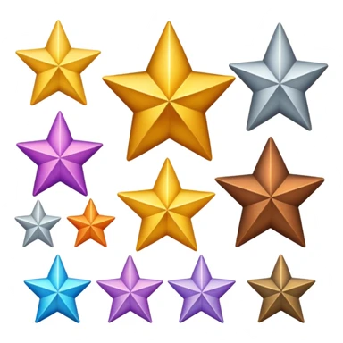can you give me different designs of a star sticker