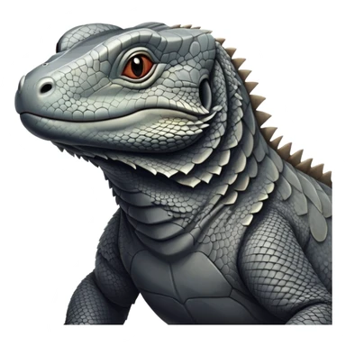 komodo dragon grey sticker
