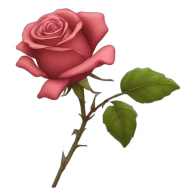 wilted rose sticker