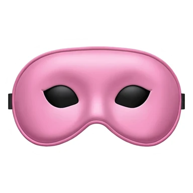 isolated girly silky sleep mask for better sleep sticker