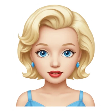Marilyn Monroe  blue eyes  sticker
