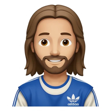 jesus in adidas clothes sticker
