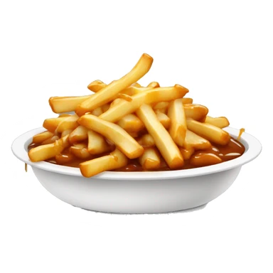 Poutine qui mange du poulet  sticker