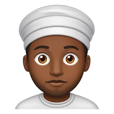 Black guy with a shiesty on brown eyes sticker