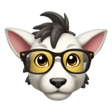 A cute asiandragon, with cool glasses sticker