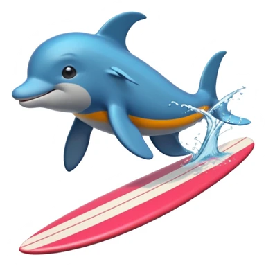 surfing dolfin sticker