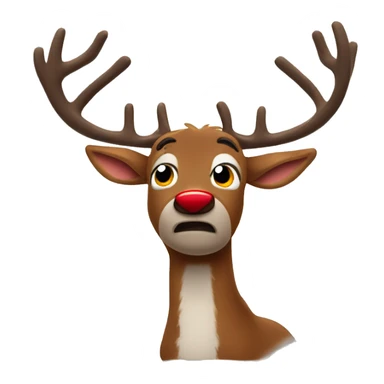 Drunk Rudolph the red nosed reindeer  sticker