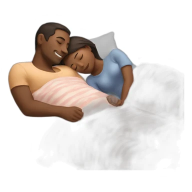 Couples sleeping toghether sticker