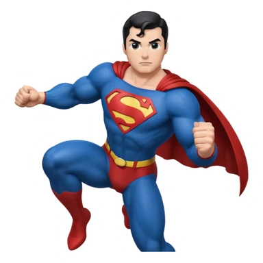 Superman punch sticker