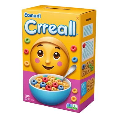 Cereal box sticker