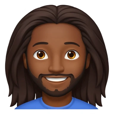 Omarion with long dark brown hair sticker