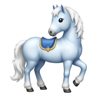 A snow horse sticker