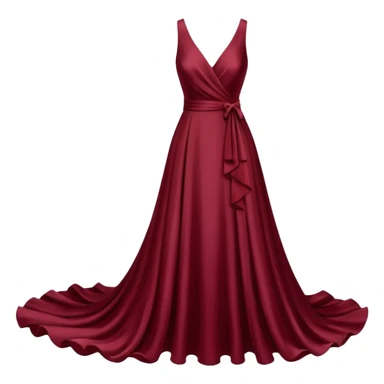 Burgundy dress sticker