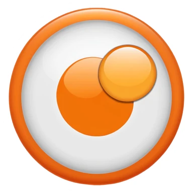 Make a flag in which fully white and in centre a circle of color orange sticker