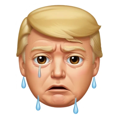 Donald trump crying  sticker