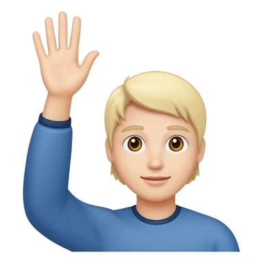 Person waving come here  sticker