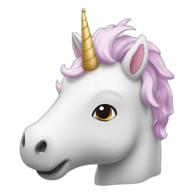 Un doudou licorne sticker