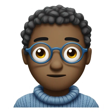 sadness Inside Out with glasses  sticker