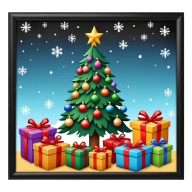 Christmas setting phone wallpaper style sticker