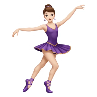 Jazz dancer white with brown hair wearing dance turning shoes not ballet shoes  sticker