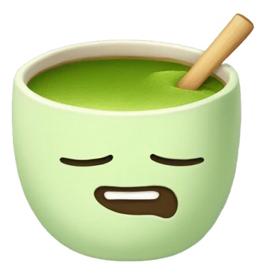 Puedes crear una taza de matcha sticker