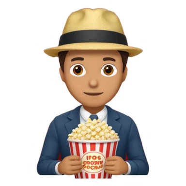 man movie theater sticker