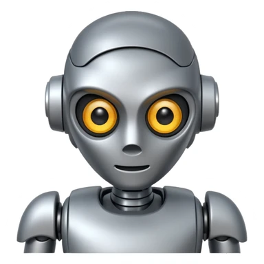 robot asking sticker