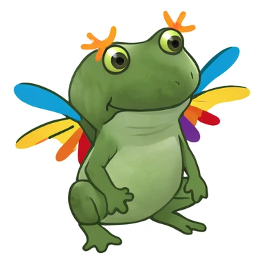 bufo with wings sticker