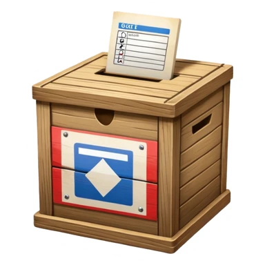 Caja de votos sticker