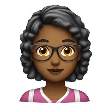 Burnett girl studyin sticker