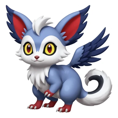 Shiny Furret-Absol-Noibat-Trico-Hybrid (Full body) sticker