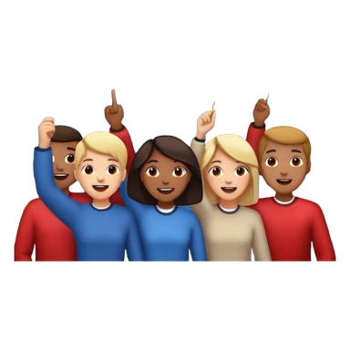 group of people watching fireworks sticker