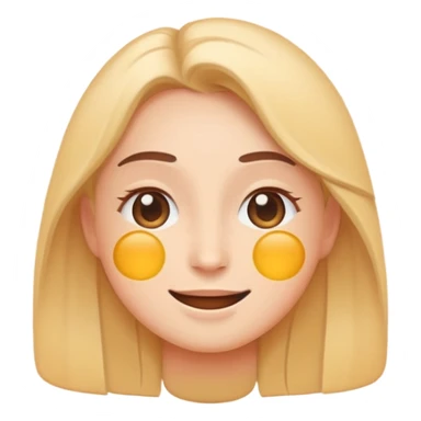 minimal flat emoji representing balanced high energy,
soft open eyes,
slight confident smile,
calm vitality not excitement,
warm pastel tones,
premium wellness app style,
transparent background,
vector illustration
 sticker