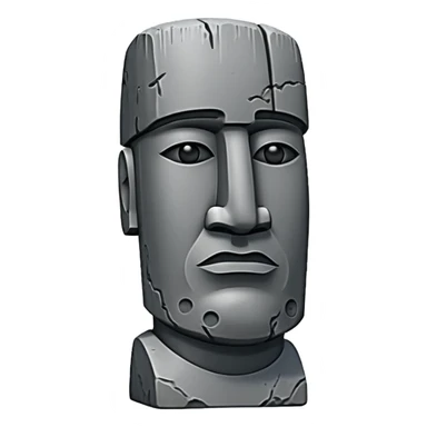 Sigma moai gigachad statue sticker