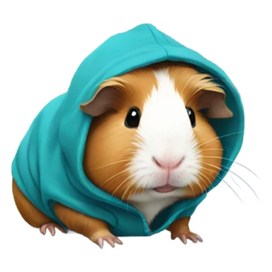 Guinea pig wearing a hoodie sticker