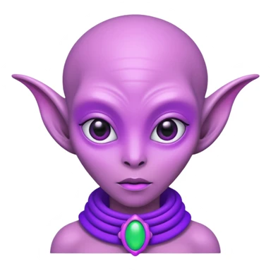 alien living in desert, pink/purple colorful, accessories, just face  sticker