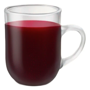 Mulled wine in a mug sticker