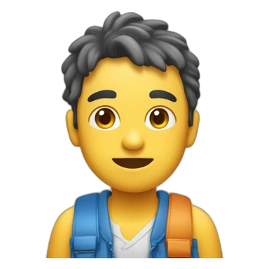 Criança soltando pum se escondendo em buraco sticker