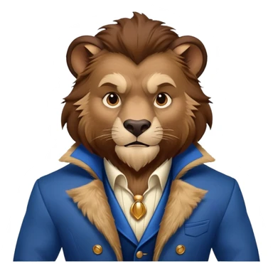 Disney's Beast with blue jacket sticker