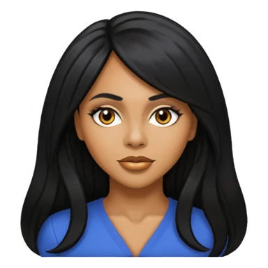 Deborah Cox with long hair sticker