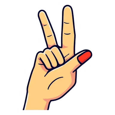 two hands making a framing gesture like a movie director sticker