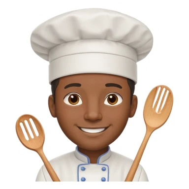 black man chef sticker