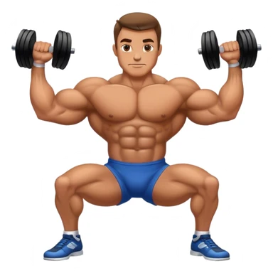 bodybuilder forearm on legs curl sticker